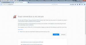 Your connection is not secure